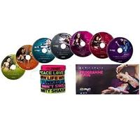 Zumba Set de 14 Piezas: 7 DVD's, Planificador de Nutrición y Pulseras Deportivas - Fitness y Workout
