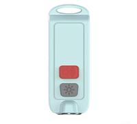 Zumbador antirrobo recargable con sonido de 130 dB y luz LED intermitente para mayor conciencia de seguridad (azul)