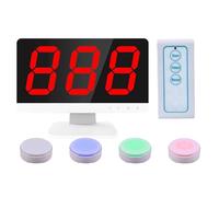 Zumbador inalámbrico para respuestas de preguntas y preguntas, modos de juego, alcance de 100 m, control remoto para competiciones en el aula y aprendizaje interactivo