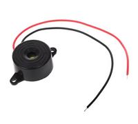 Zumbador piezoeléctrico de alto decibelio, antirrobo, 12 V, multiusos, para juegos, señales sonoras electrónicas continuas con cable conductor, 2, 3 x 1, 27 cm