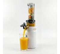 Zuminstant Compacto - Exprimidor eléctrico de zumo: Prensado en Frío, Rico en Nutrientes, Licuadora sin espuma, Ahorro de Espacio, Elegante y Versátil - Para Frutas y Verduras Frescas - 100W (Blanco)