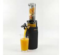 Zuminstant Compacto - Exprimidor eléctrico de zumo: Prensado en Frío, Rico en Nutrientes, Licuadora sin espuma, Ahorro de Espacio, Elegante y Versátil - Para Frutas y Verduras Frescas - 100W (Negro)