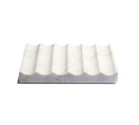 ZUMIQ Jabonera de lujo de mármol auténtico, hecha a mano (única) con pies adhesivos, antideslizante, ideal para baño y cocina, color blanco (mármol de Carrara)