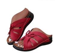 ZUMKEAY Sandalias para mujer, sandalias y chanclas para mujer, zapatos planos de verano con tacón bajo, sin cordones, puntera abierta, soporte de arco, cómodas, de ajuste ancho, pantuflas para caminar