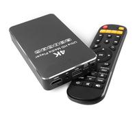 ZUMKUNM Reproductor multimedia offline 4K @60Hz con carcasa SATA HDD/SSD de 2,5", reproductor de señalización digital con reproducción automática, bucle infinito y función de reanudación, USB, microSD