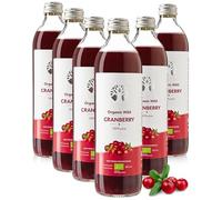 Zumo de arandano silvestre organico, 100% zumo organico directo, 6 unidades de 500 ml