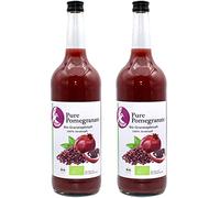 Zumo de granada ecológico 100% zumo directo natural prensado en frío sin filtrar (2 x 1 l)