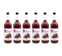 Zumo de granada ecológico 100% zumo directo natural prensado en frío sin filtrar (6 x 1 l)