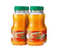 Zumo de Mandarina Simón Life 20 cl Pack 4 Botellas PET - Bebida Refrescante Sin Gas con Zumo de Frutas | Formato Infantil Práctico para Meriendas, Colegios y Consumo Diario