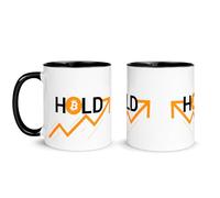 Zumo Digital Taza Criptomonedas Hold Bitcoin Taza Desayuno Cerámica Blanca 11oz (BTC-HOLD)