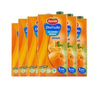 Zumo naranja + uva sin azúcar Juver 1 litro x 6 bricks