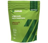 Zumub 100% Proteína Vegetal de Guisante, Vegana, 33 Dosis, 23g de Proteína por Porción, Perfil Completo de Aminoácidos, Bajo en Azúcar, Sabor Chocolate