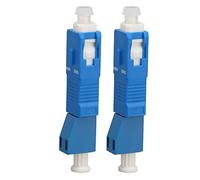 Zunate 2 Adaptadores de Fibra de Localizador Visual de Fallos, SC Macho a LC Hembra SM 9/125 Adaptador Convertidor de Fibra óptica, Conector de Fibra óptica Compatible con Medidor de Potencia óptica