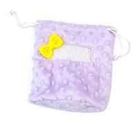 Zunate 2 Piezas Bolsa de Vínculo para Petauro del Azúcar con Cordones | Saco de dormir de felpa premium, ventana de malla transpirable, nido de viaje para mascotas pequeñas, interior suave y difuso