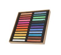 Zunate 48 Colores de Crayones Fluorescentes |Juego de Tiza para Dibujar para Graffiti, Pastel y Arte de Muñecas, Textura Suave, Fácil de Mezclar (24 colores)