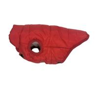 Zunate Abrigo de Invierno para Perros con Tiras Reflectantes Chaleco Impermeable a Prueba de Viento para Aventuras Al Aire Libre Perros Pequeños y Medianos 62 X 43 Cm (Rojo)