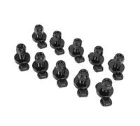 Zunate Accesorios de Perno Roscado con Riel en L de Doble Orejeta |Tuercas de Amarre de Acero Resistentes de 6000 Libras para Camioneta, Remolque, RV, ATV, Camioneta, Paquete de 10 (10PCS)