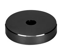 Zunate Adaptador de Registro con Orificio Grande para Tocadiscos | Convertidor de Husillo de Aluminio de 45 RPM para Individuales (Black)
