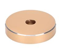 Zunate Adaptador de Registro con Orificio Grande para Tocadiscos | Convertidor de Husillo de Aluminio de 45 RPM para Individuales (Gold)
