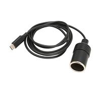 Zunate Adaptador USB C a Encendedor de Cigarrillos, 4,9 Pies de Largo, 45W, Salida Estable, PD a 12V, Cable de Alimentación para Coche, para Vehículo, Camping
