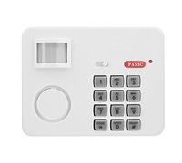 Zunate Alarma con Sensor de Movimiento PIR sin Cables |Teclado de Seguridad para el Hogar, Rango de Detección de 5 M, Detector de Infrarrojos para Puerta de Entrada, Garaje, Cobertizo