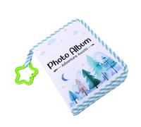 Zunate Álbum de Fotos para Bebés, Libro Familiar de Tela Suave, Libro para Bebés con Espejo Seguro para Recién Nacidos, Primer Ilustrado para Niños y Niñas