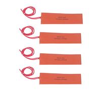 Zunate Alfombrilla de Calefacción de Goma 12V 20W 200 ℃ MAX 50X150mm 4 Piezas Juego de Alfombrilla de Calefacción de Goma de Silicona Equipo Industrial con Alfombrilla de Calefacción de Goma 20W