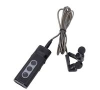 Zunate Amplificador de Auriculares, Interruptor de Ganancia de Audio Estéreo de 3,5 Mm con Ajuste Manual de Volumen, Proporciona un Sonido Claro para la Conversación (Black)