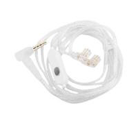 Zunate Auriculares con Cable de 3,5 Mm Controlador Súper Lineal Cancelación de Ruido de Alta Fidelidad para Juegos y Música Cable Desmontable de 2 Pines Blanco