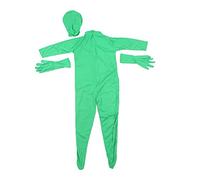 Zunate Body de Pantalla Verde con Diseño de Espalda Dividida |Traje de Cuerpo Completo Chroma Key para Fotografía Cinematográfica, Hombres y Mujeres (160cm)