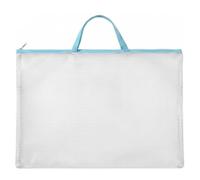 Zunate Bolsa de Archivos con Cremallera de Malla A2, Portafolio de Suministros de Arte, Carpeta de Plástico Impermeable con Asa para Carteles, Dibujos, Escuela, Oficina, Almacenamiento de Viajes