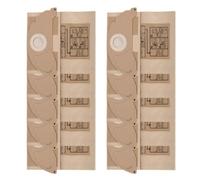 Zunate Bolsas de Repuesto para Aspiradora WD2 MV2 WD2.200 .250, Paquete de 10 Bolsas de Papel a Prueba de Desgarros, Papel de Fibra Multicapa, Captura Pelo y Desechos de Mascotas, Mantiene