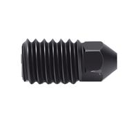 Zunate Boquilla de Impresora 3D de Acero Endurecido de 0,4 Mm | Kit de Extrusora de 5 Paquetes para Lab P2S, Mecanizado CNC, Antiobstrucción