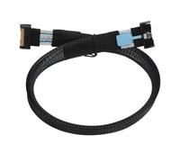 Zunate Cable MCIO 8i a MCIO 8i, Estándar PCIe 5.0 de Alta Velocidad de 74 Pines 32GT/s, Compatible con PCIe 4.0 con Clips a Presión para Computación en la Nube de Servidores de Centros