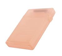 Zunate Caja de Almacenamiento de Disco Duro de 2,5 Pulgadas, Caja de Almacenamiento de Disco Duro Material ABS Disco Duro HDD/SSD Caja de Protección Antiestática y a Prueba de Polvo (Rojo)