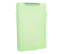 Zunate Caja de Almacenamiento de Disco Duro de 2,5 Pulgadas, Caja de Almacenamiento de Disco Duro Material ABS Disco Duro HDD/SSD Caja de Protección Antiestática y a Prueba de Polvo (Verde)