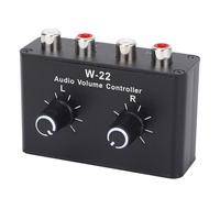 Zunate Caja de Control de Volumen de 3.5 Mm, Atenuador de Estéreo con Ajuste de Balance de Canal Derecho, Circuito de Aislamiento de Tierra