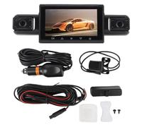 Zunate Cámara de de 2k, 2k WiFi WiFi Camera Camera del Automóvil Trasero Dentro de 4 Lentes de 3 Pulgadas Pantalla con Tarjeta de Memoria de 64 GB a la Derecha Izquierda Gran ángulo