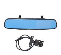 Zunate Cámara de Salpicadero Doble Delantera Y Trasera, Cámara de Salpicadero con Espejo Retrovisor HD de 12 MP 1080P para Coches con Pantalla LCD de 4,3", Sensor G, Gran Angular de 170°