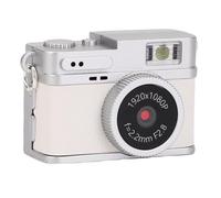 Zunate Cámara Digital Compacta de 1080p, 20MP 0.96 Pulgadas Pequeño Llavero Video de Videos Photo Video Portátil para Tomar Fotos Cycling Mountain Climbing (3.8 * 2.7 * 2.3cm) (White)