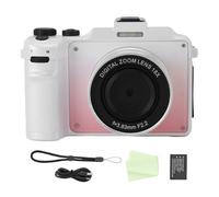 Zunate Cámara Digital de 5k, 18x HD 80MP WiFi Lente Trasera Trasera Digital Zoom Vlog Compact Photo Camera Anti Shake with Hand Strap App para Video de Fotografía (Rosa Degradado)