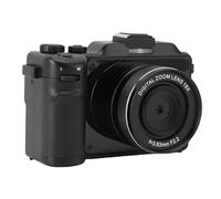 Zunate Cámara Digital de 5k, 18x HD 80MP WiFi Lente Trasera Trasera Digital Zoom Vlog Compact Photo Camera Anti Shake with Hand Strap App para Video de Fotografía (Black)