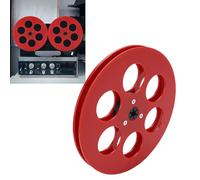 Zunate Carrete de Cinta Vacío de 1/4 y 7 Pulgadas, Reemplazo de Buje NAB de Material ABS con 6 Orificios de Viento, Apto para Grabadora de Cinta de Carrete Abierto (rojo)