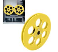 Zunate Carrete de Cinta Vacío de 1/4 y 7 Pulgadas, Reemplazo de Buje NAB de Material ABS con 6 Orificios de Viento, Apto para Grabadora de Cinta de Carrete Abierto (YELLOW)