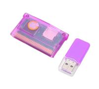 Zunate Cartucho de Juego para GBA, Cartucho de Juego Flash Compatible con Formato FAT, Capacidad Máxima de 2 GB (Negro Transparente)