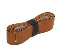 Zunate Cinta Overgrip de Cuero Que Absorbe el Sudor |Empuñadura de Repuesto de Piel de Vaca para Raqueta de Tenis y Bádminton, 1 M X 25 Mm, Color Marrón - Sensación de Golpe Mejorada y Resistencia a
