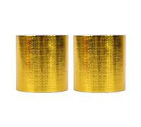 Zunate Cinta Térmica de Papel de Aluminio de Fibra de Vidrio de 2 Pulgadas |Cinta Reflectante de Protección Térmica de 16,4 Pies para Reparación de Conductos de Escape