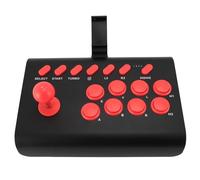 Zunate Controlador de Juego de Lucha Universal Inalámbrico Bluetooth Joystick Stick con Turbo y Macro para para para OS X, para Steam Deck, para NeoGeo (Black)