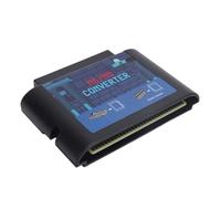 Zunate Convertidor de Tarjetas de Juego de MS a MD | Adaptador de Casete de Vídeo para Mega Drive Genesis 5 3 2 (BLACK)