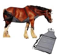 Zunate Cubierta protectora de malla para caballo, protector de hombro elástico para caballo, resistente a los arañazos, para evitar mordeduras de vuelo y arañazos accidentales
